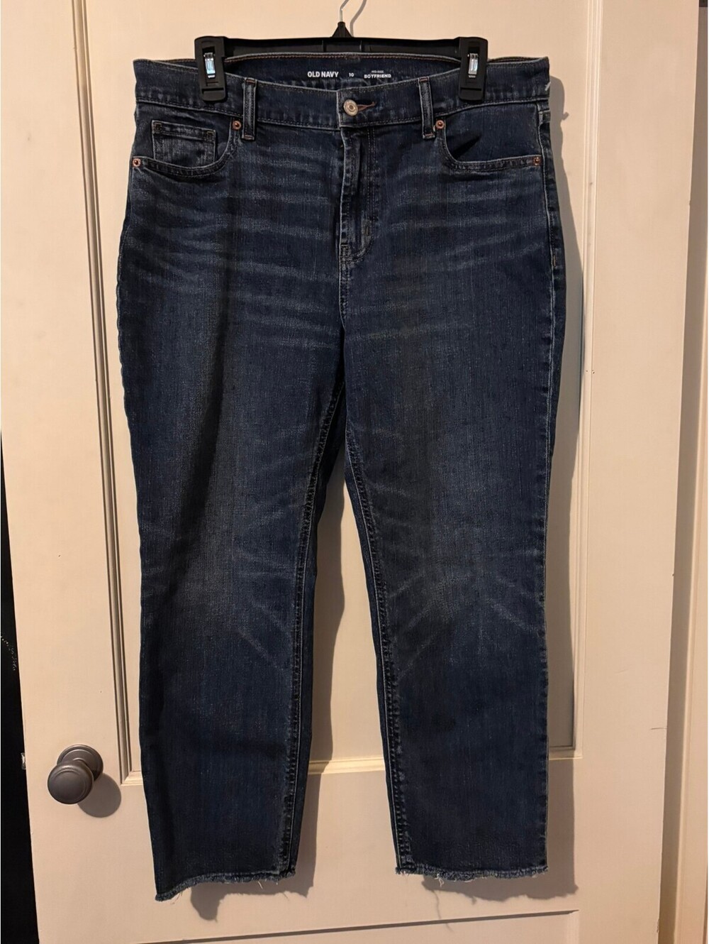 Old Navy Mid-Rise Boyfriend Jeans Size 10 Dark Wash